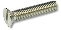 INCH - SLOTTED FLAT HEAD MACHINE SCREW